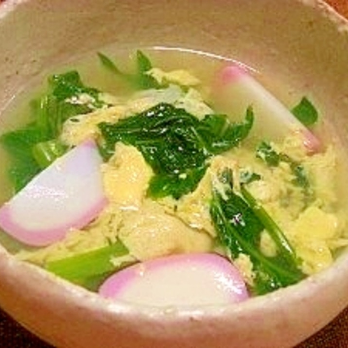 空芯菜と卵のスープ